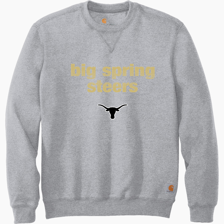 BIG SPRING HIGH SCHOOL STEERS Carhartt Men's Midweight Crewneck Sweatshirt