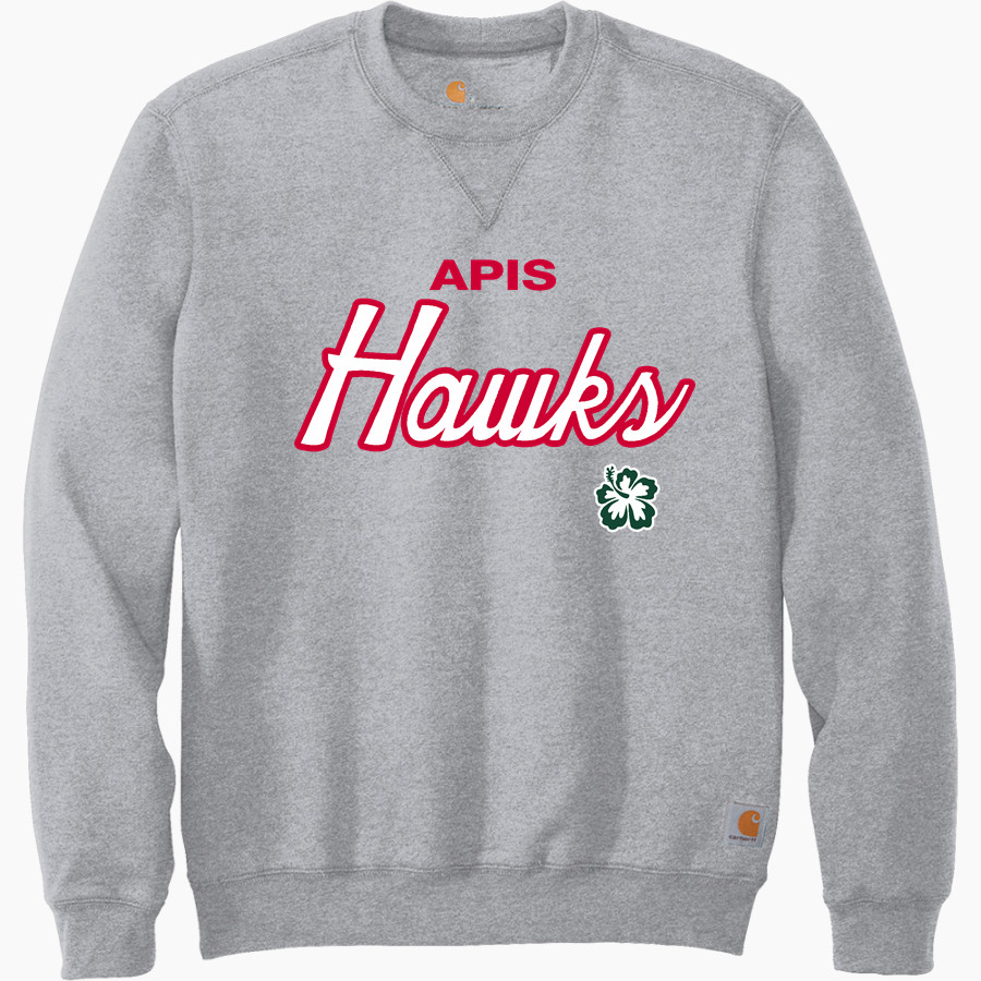 APIS Hawks <span class="pdp-name-mascot">Asia Pacific International GreenHawks</span> Carhartt Men's Midweight Crewneck Sweatshirt
