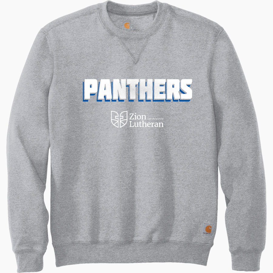 Zion Lutheran School Panthers Carhartt Men's Midweight Crewneck Sweatshirt