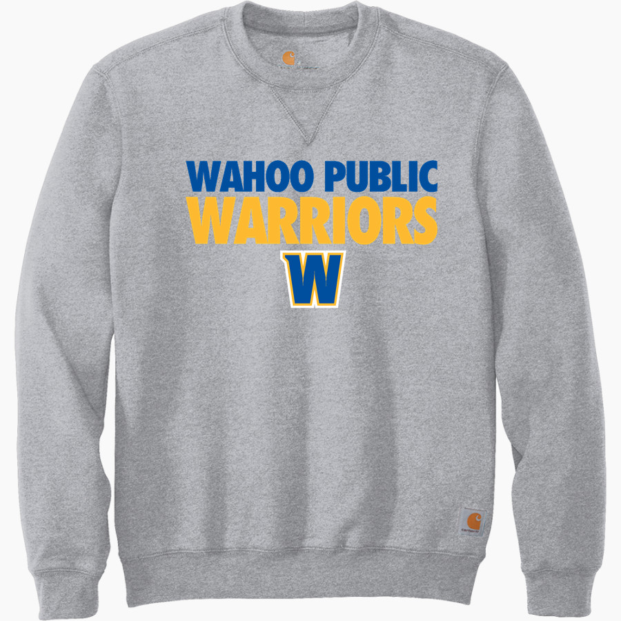 WAHOO PUBLIC HIGH SCHOOL WARRIORS <span class="pdp-name-mascot">WAHOO PUBLIC WARRIORS</span> Carhartt Men's Midweight Crewneck Sweatshirt