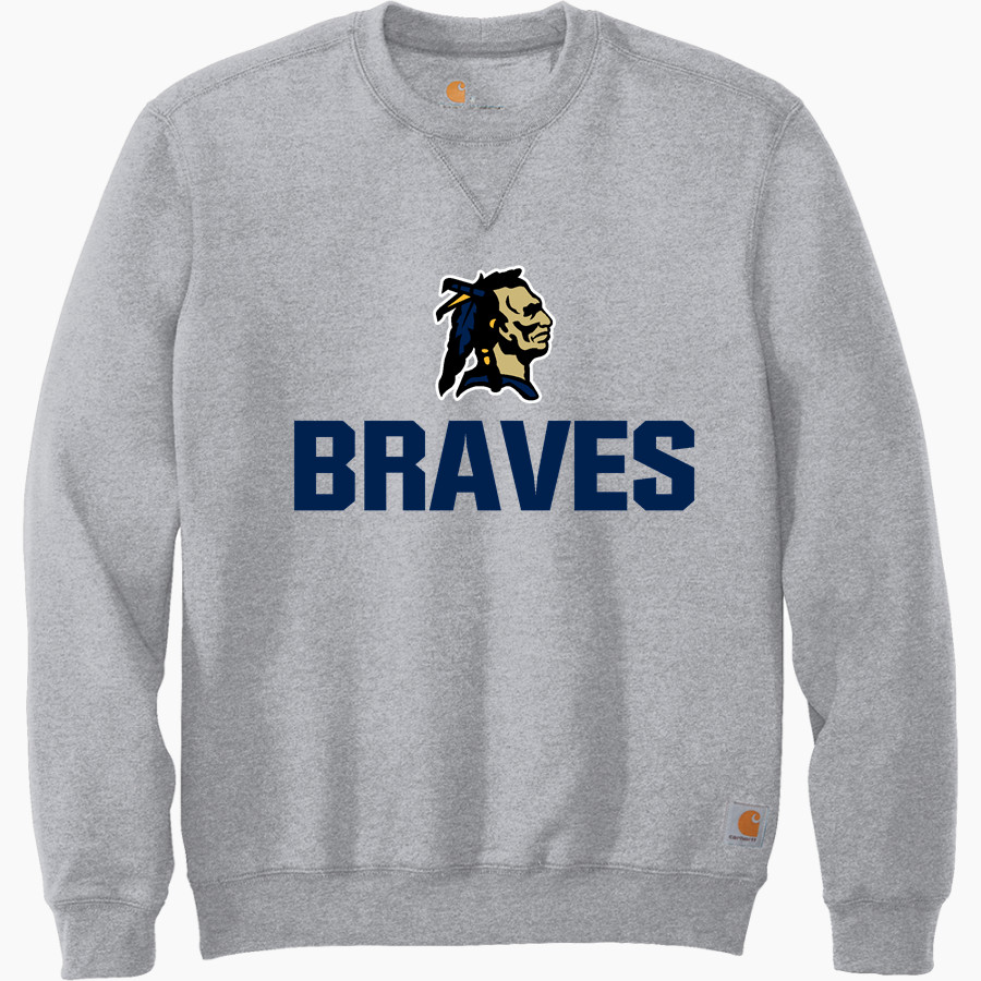 Grant County Braves The Official Online Store <span class="pdp-name-mascot">Grant County Braves</span> Carhartt Men's Midweight Crewneck Sweatshirt