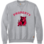 Frisch Cougars <span class="pdp-name-mascot">Frisch Cougars</span> Carhartt Men's Midweight Crewneck Sweatshirt Front Thumbnail