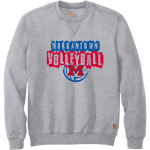 MORGANTOWN MOHIGANS The Official Online Store <span class="pdp-name-mascot">MORGANTOWN MOHIGANS</span> Carhartt Men's Midweight Crewneck Sweatshirt Front Thumbnail
