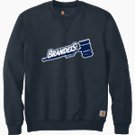 Brandeis Judges Online Store <span class="pdp-name-mascot">Brandeis Judges</span> Carhartt Men's Midweight Crewneck Sweatshirt Front Thumbnail