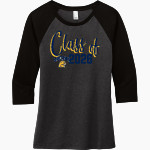 Washington Local Schools Online Store <span class="pdp-name-mascot">WHITMER PANTHERS</span> District Women's Perfect Tri 3/4-Sleeve Raglan Front Thumbnail