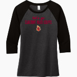 CLAREMONT MUDD SCRIPPS Athenas District Women's Perfect Tri 3/4-Sleeve Raglan Front Thumbnail