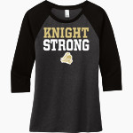 ROYAL HIGH SCHOOL KNIGHTS <span class="pdp-name-mascot">ROYAL KNIGHTS</span> District Women's Perfect Tri 3/4-Sleeve Raglan Front Thumbnail