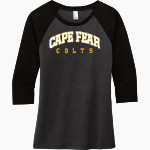 Cape Fear Colts District Women's Perfect Tri 3/4-Sleeve Raglan Front Thumbnail