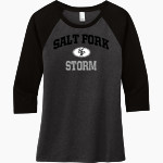 Salt Fork Storm <span class="pdp-name-mascot">Salt Fork Storm</span> District Women's Perfect Tri 3/4-Sleeve Raglan Front Thumbnail