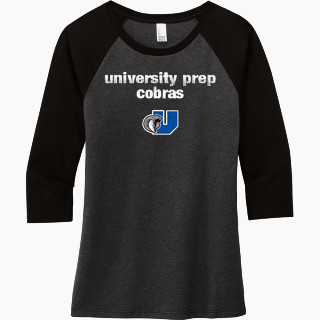 District Women's Perfect Tri 3/4-Sleeve Raglan