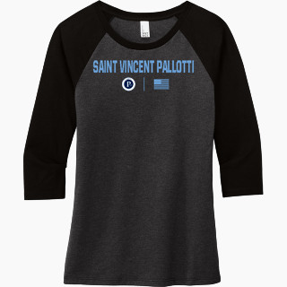 District Women's Perfect Tri 3/4-Sleeve Raglan