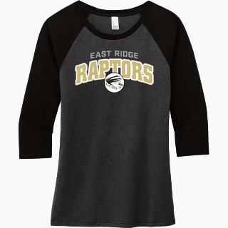 District Women's Perfect Tri 3/4-Sleeve Raglan