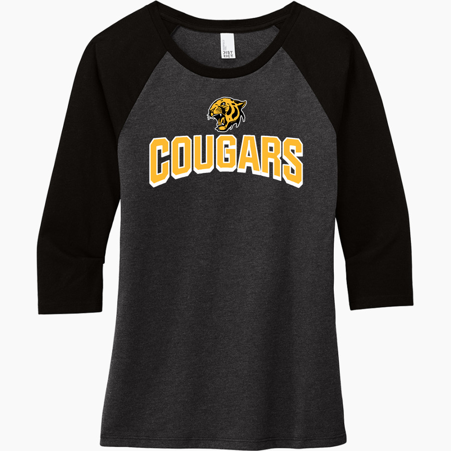 Capo Valley Cougars <span class="pdp-name-mascot">Capo Valley Cougars</span> District Women's Perfect Tri 3/4-Sleeve Raglan