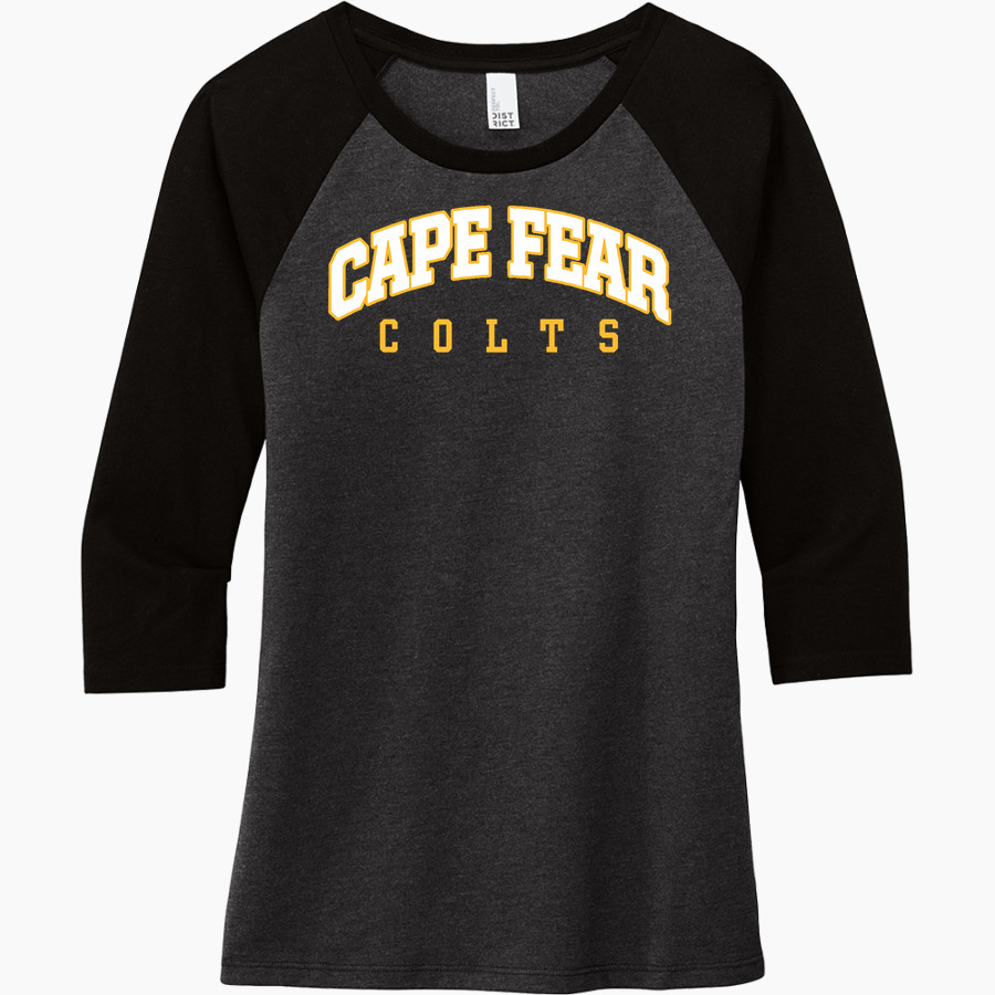 Cape Fear Colts District Women's Perfect Tri 3/4-Sleeve Raglan