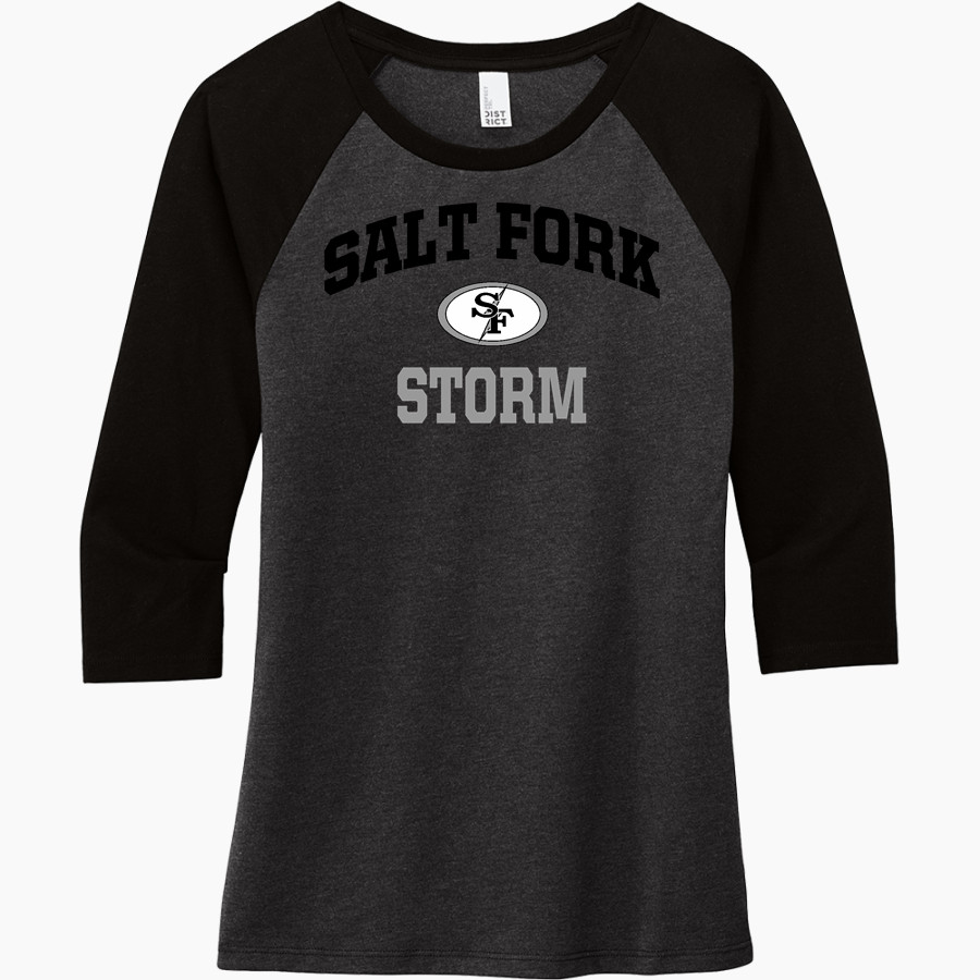 Salt Fork Storm <span class="pdp-name-mascot">Salt Fork Storm</span> District Women's Perfect Tri 3/4-Sleeve Raglan