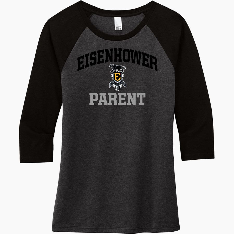 EISENHOWER HIGH SCHOOL PANTHERS <span class="pdp-name-mascot">EISENHOWER PANTHERS</span> District Women's Perfect Tri 3/4-Sleeve Raglan