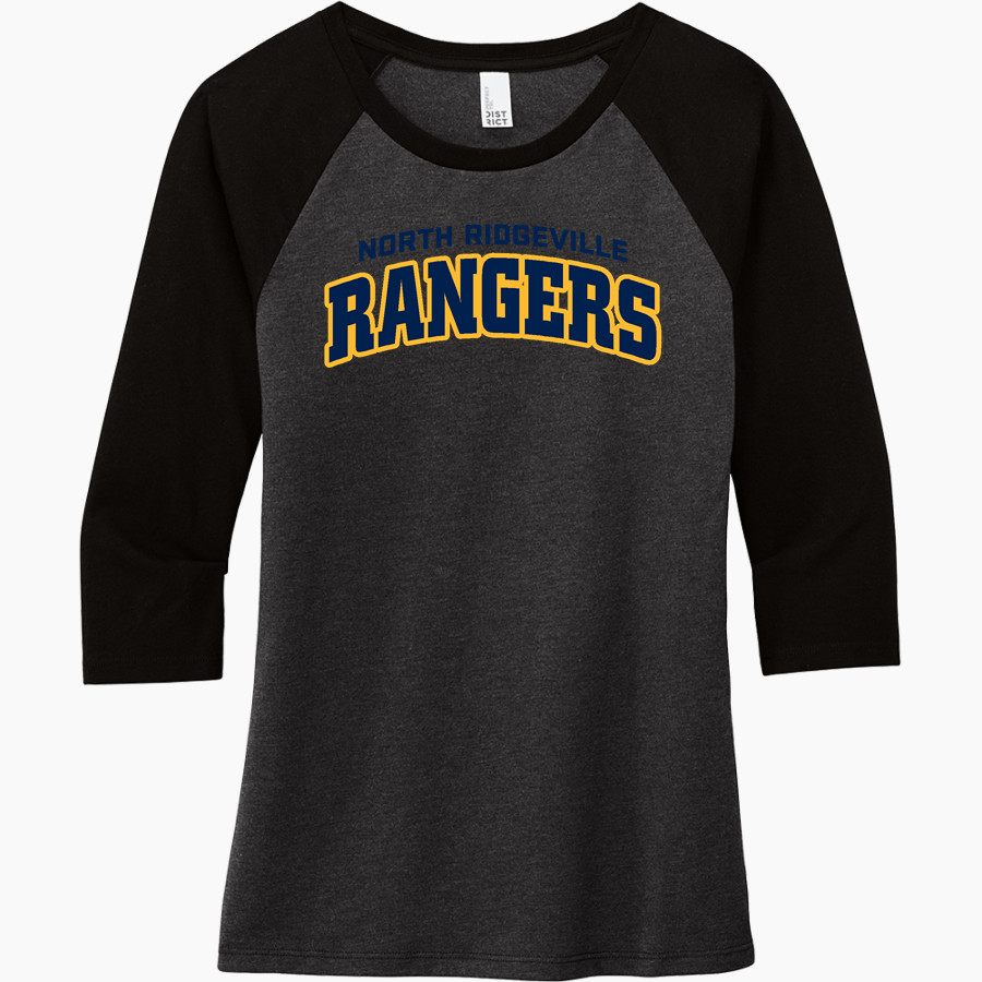 NORTH RIDGEVILLE HIGH SCHOOL RANGERS <span class="pdp-name-mascot">NORTH RIDGEVILLE RANGERS</span> District Women's Perfect Tri 3/4-Sleeve Raglan