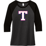 Lamar Bearcats <span class="pdp-name-mascot">Lamar Bearcats</span> District Women's Perfect Tri 3/4-Sleeve Raglan Front Thumbnail