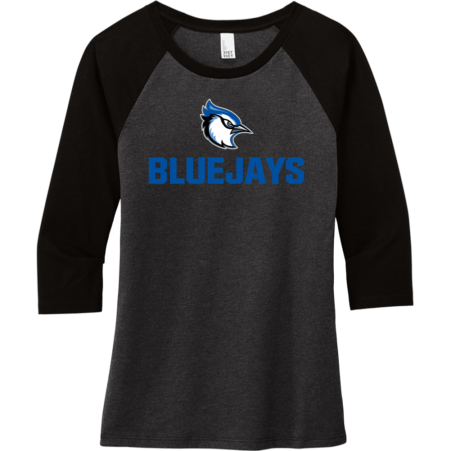ASHLAND-GREENWOOD HIGH SCHOOL BLUEJAYS <span class="pdp-name-mascot">ASHLAND - GREENWOOD BLUEJAYS</span> District Women's Perfect Tri 3/4-Sleeve Raglan