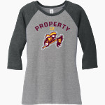 WICHITA WEST HIGH SCHOOL PIONEERS <span class="pdp-name-mascot">WICHITA WEST PIONEERS</span> District Women's Perfect Tri 3/4-Sleeve Raglan Front Thumbnail