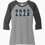 PEARL HIGH SCHOOL PIRATES <span class="pdp-name-mascot">PEARL PIRATES</span> District Women's Perfect Tri 3/4-Sleeve Raglan Front Thumbnail