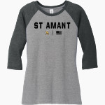 ST AMANT HIGH SCHOOL GATORS <span class="pdp-name-mascot">ST AMANT GATORS</span> District Women's Perfect Tri 3/4-Sleeve Raglan Front Thumbnail