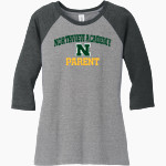NORTHVIEW ACADEMY Cougars <span class="pdp-name-mascot">Northview Academy Cougars</span> District Women's Perfect Tri 3/4-Sleeve Raglan Front Thumbnail