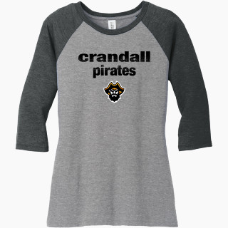 District Women's Perfect Tri 3/4-Sleeve Raglan