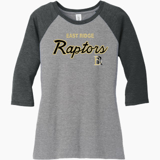 District Women's Perfect Tri 3/4-Sleeve Raglan