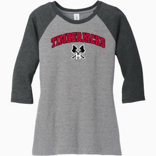 District Women's Perfect Tri 3/4-Sleeve Raglan