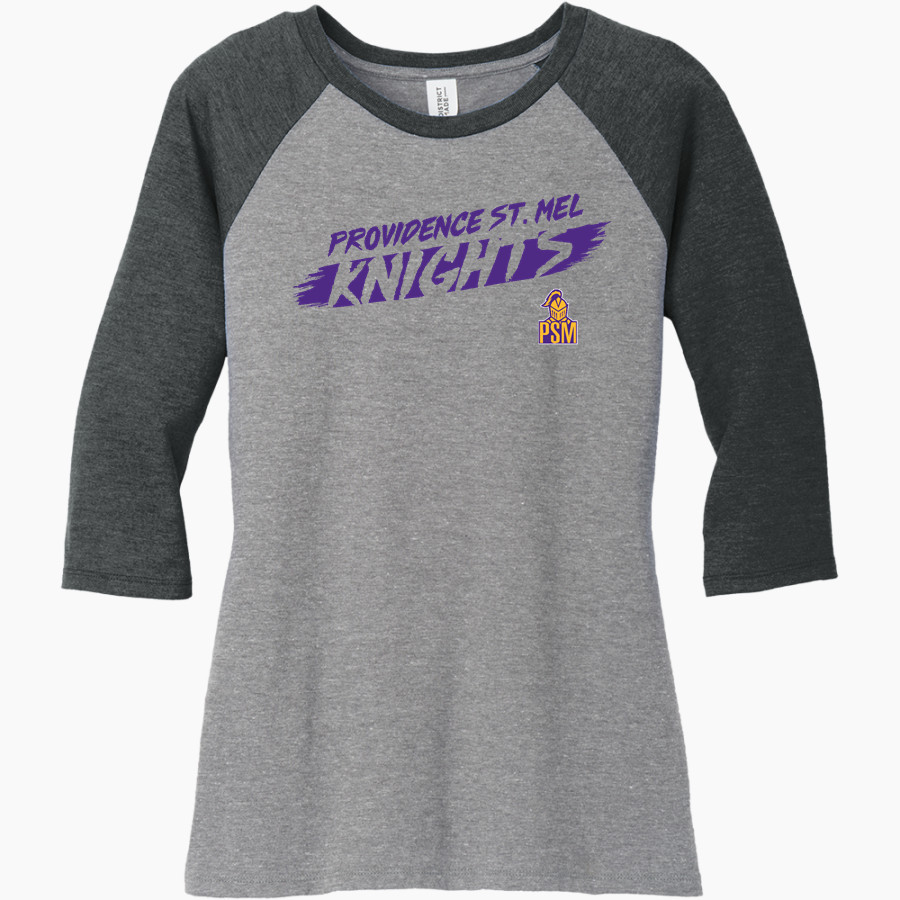 Providence St. Mel Knights <span class="pdp-name-mascot">Providence St. Mel Knights</span> District Women's Perfect Tri 3/4-Sleeve Raglan