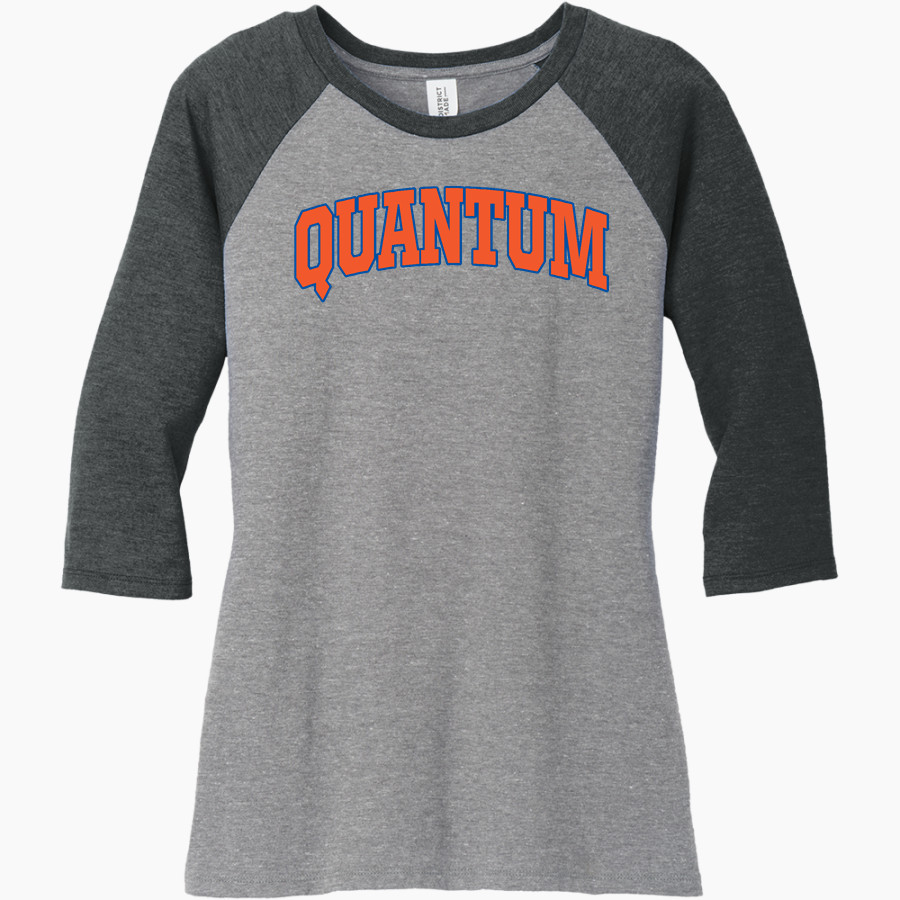 Quantum Jaguars <span class="pdp-name-mascot">Quantum High School Jaguars</span> District Women's Perfect Tri 3/4-Sleeve Raglan