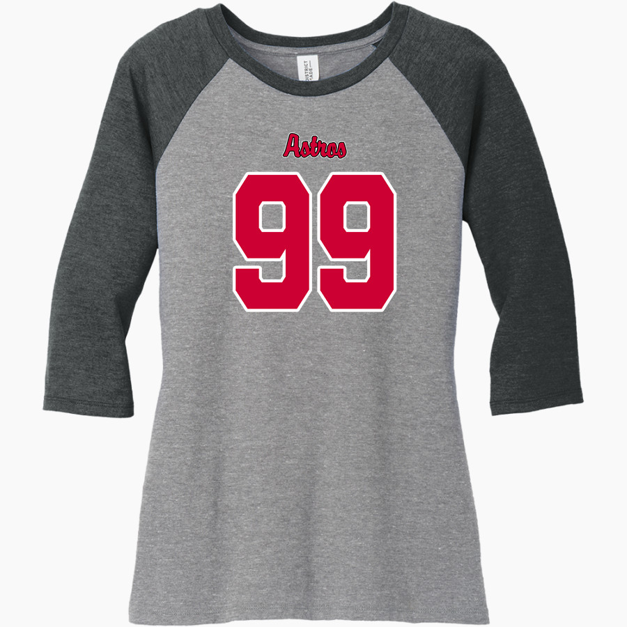 PINKERTON ACADEMY ASTROS District Women's Perfect Tri 3/4-Sleeve Raglan