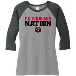 F.C. HIGHLAND F.C. HIGHLAND <span class="pdp-name-mascot">F.C. HIGHLAND</span> District Women's Perfect Tri 3/4-Sleeve Raglan Front Thumbnail