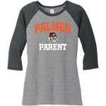 PALMER HIGH SCHOOL TIGERS <span class="pdp-name-mascot">PALMER TIGERS</span> District Women's Perfect Tri 3/4-Sleeve Raglan Front Thumbnail