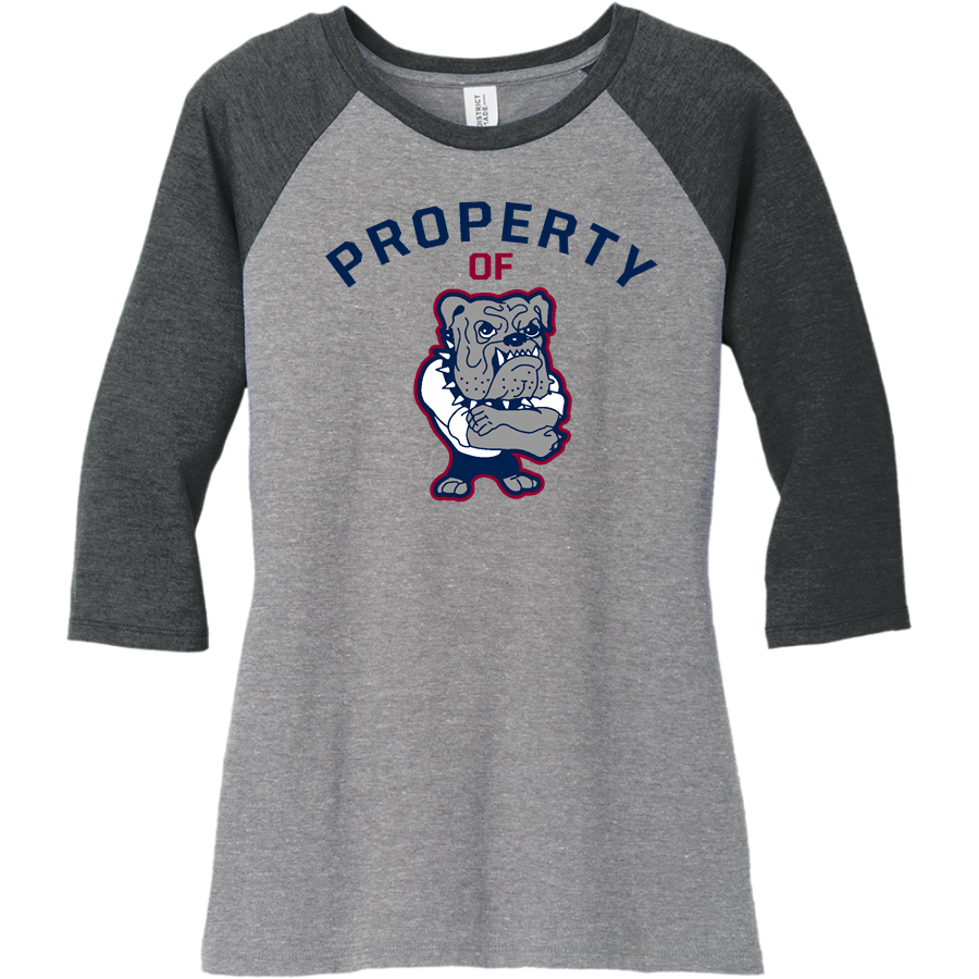 St Denis CYO Bulldawgs <span class="pdp-name-mascot">St Denis CYO Bulldawgs</span> District Women's Perfect Tri 3/4-Sleeve Raglan