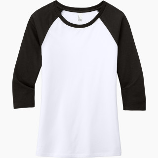 District Women's Perfect Tri 3/4-Sleeve Raglan