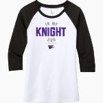 WESTBROOK KNIGHTS SPIRIT WEAR <span class="pdp-name-mascot">WESTBROOK KNIGHTS</span> District Women's Perfect Tri 3/4-Sleeve Raglan Front Thumbnail