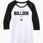 Bryant Bulldogs <span class="pdp-name-mascot">Bryant Bulldogs</span> District Women's Perfect Tri 3/4-Sleeve Raglan Front Thumbnail