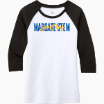 Margate STEM Spartans <span class="pdp-name-mascot">MARGATE STEM MAGNET Spartans</span> District Women's Perfect Tri 3/4-Sleeve Raglan Front Thumbnail