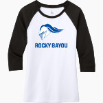 ROCKY BAYOU CHRISTIAN SCHOOL KNIGHTS District Women's Perfect Tri 3/4-Sleeve Raglan Front Thumbnail
