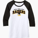 ASHTON-FRANKLIN CENTER H S RAIDERS District Women's Perfect Tri 3/4-Sleeve Raglan Front Thumbnail