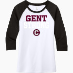 Centenary Gents <span class="pdp-name-mascot">Centenary Gents</span> District Women's Perfect Tri 3/4-Sleeve Raglan Front Thumbnail