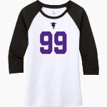 KIEL HIGH SCHOOL RAIDERS <span class="pdp-name-mascot">KIEL RAIDERS</span> District Women's Perfect Tri 3/4-Sleeve Raglan Front Thumbnail
