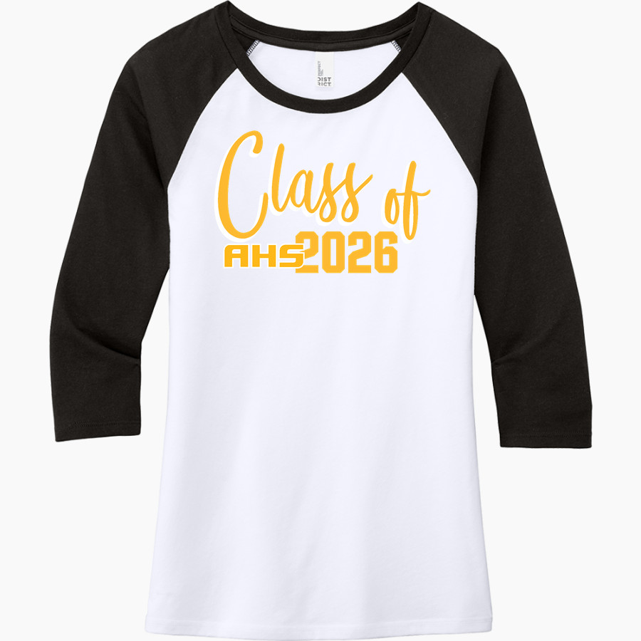 Ariton Purple Cats <span class="pdp-name-mascot">Ariton Purple Cats</span> District Women's Perfect Tri 3/4-Sleeve Raglan
