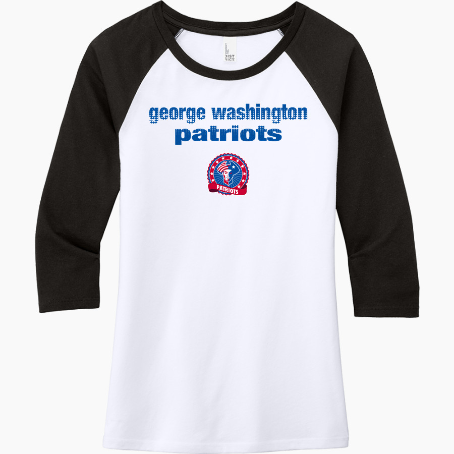 Washington Patriots <span class="pdp-name-mascot">George Washington Middle School Patriots</span> District Women's Perfect Tri 3/4-Sleeve Raglan