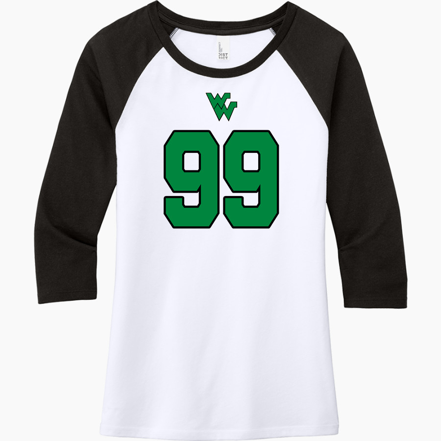WEEKI WACHEE HIGH SCHOOL HORNETS District Women's Perfect Tri 3/4-Sleeve Raglan