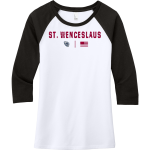 St. Wenceslaus Knights <span class="pdp-name-mascot">St. Wenceslaus Knights</span> District Women's Perfect Tri 3/4-Sleeve Raglan Front Thumbnail
