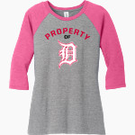Dunedin Falcons District Women's Perfect Tri 3/4-Sleeve Raglan Front Thumbnail