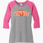 Frost Vikings <span class="pdp-name-mascot">Frost Vikings</span> District Women's Perfect Tri 3/4-Sleeve Raglan Front Thumbnail